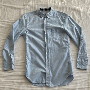 Burberry Button Down Shirt Blue Men size XS